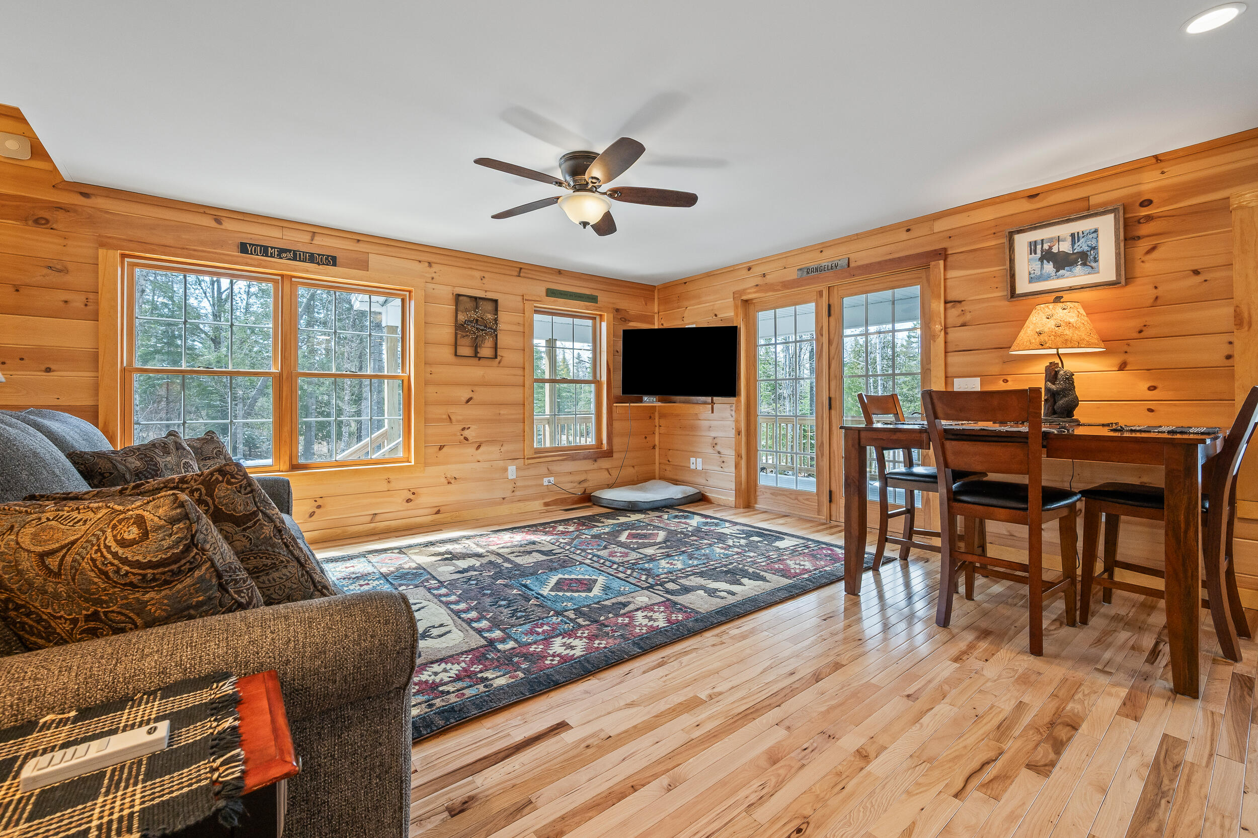 183 Camp Waya Awi Road Dallas Plt, ME 04970 - Photo 8 of 43 Living and Dining Area