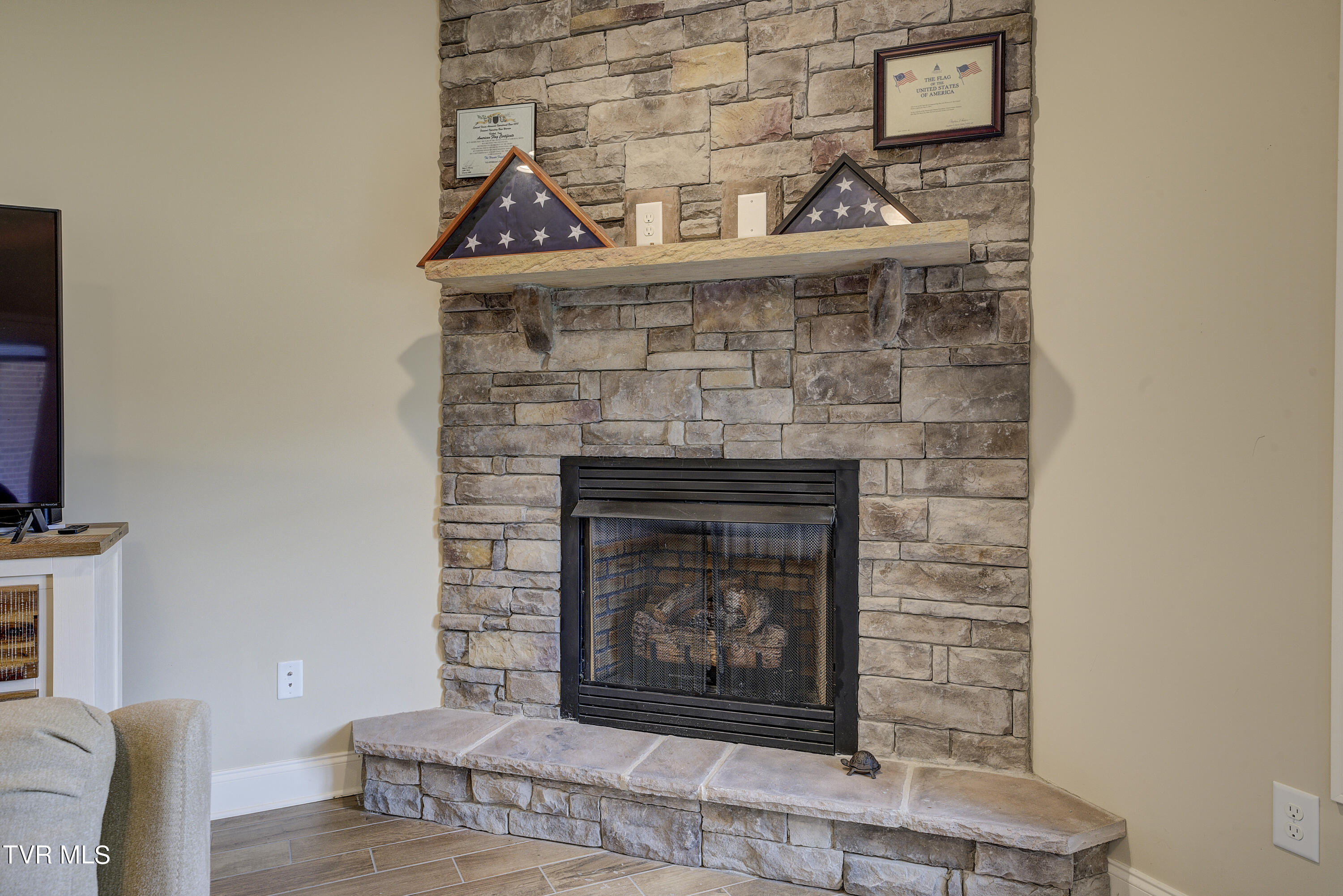 720 Hales Chapel Road Gray, TN 37615 - Photo 66 of 79 Basement Fireplace