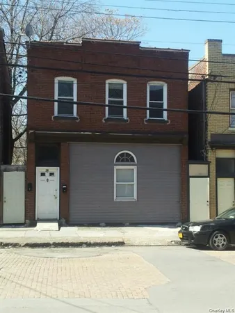 a front view of a house