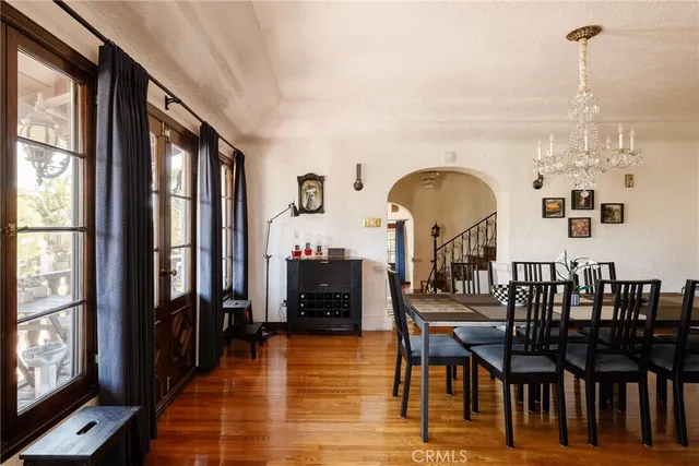 a kitchen with stainless steel appliances a stove sink and refrigerator