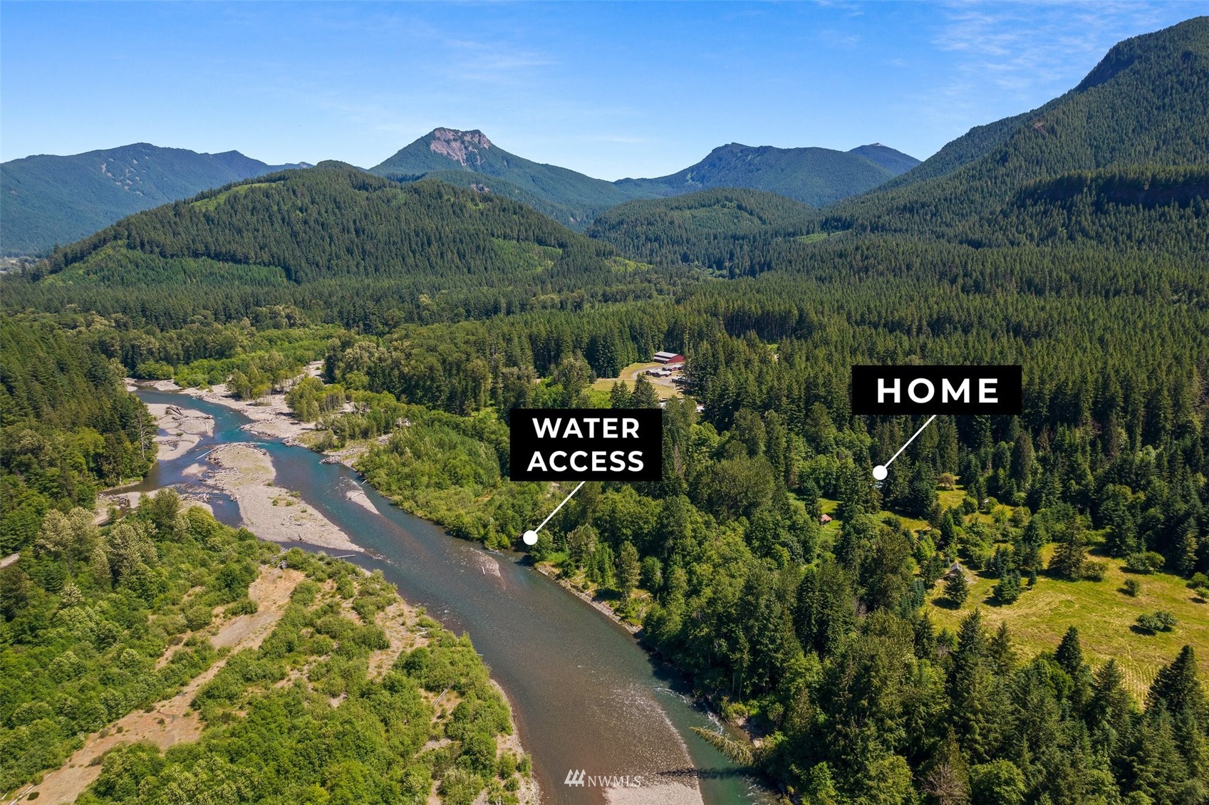 2158 Cispus Road Randle, WA 98377 - Photo 28 of 36 a view of a sign board with mountain view