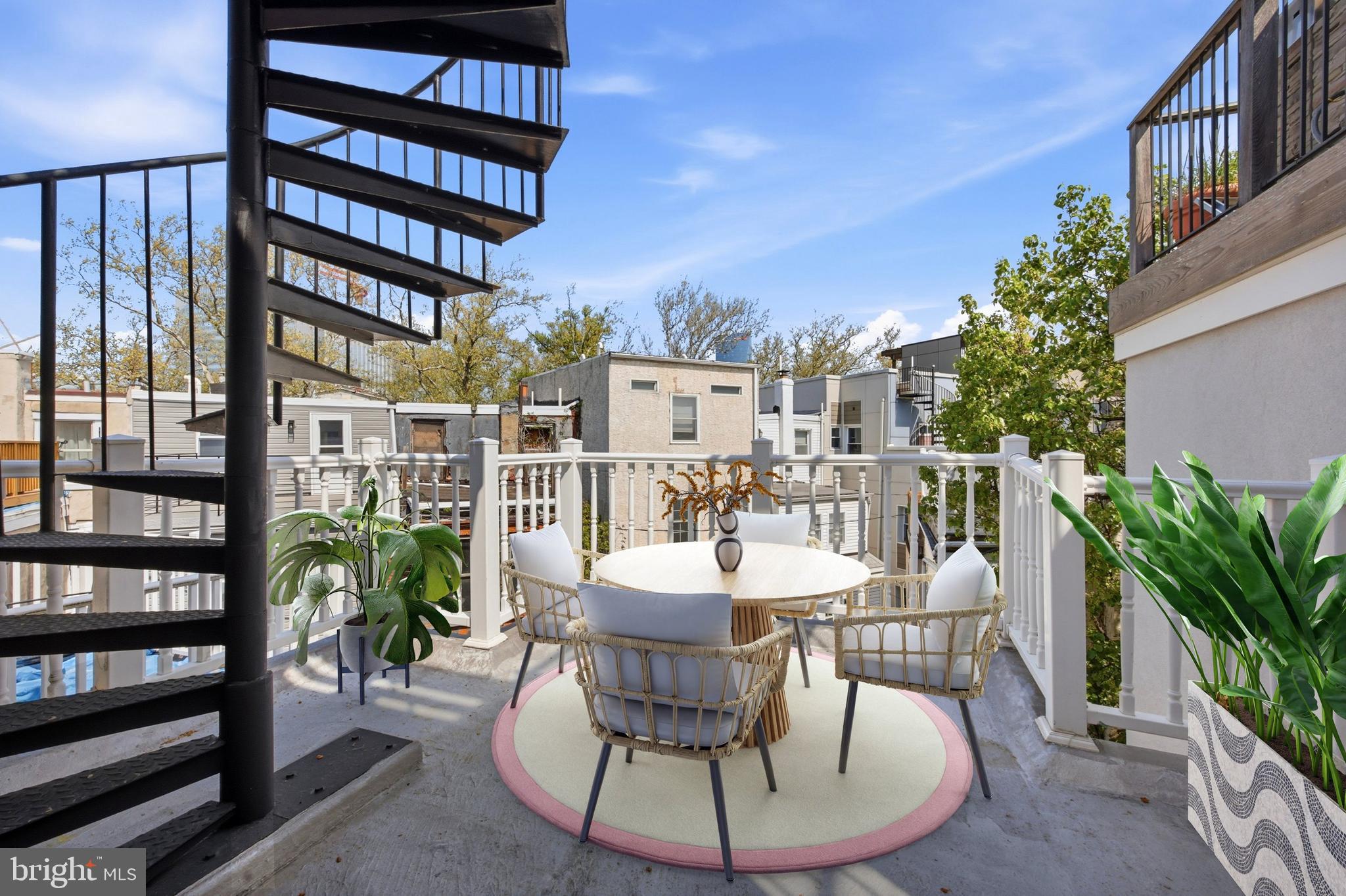 2405 Catharine Street Philadelphia, PA 19146 - Photo 30 of 49 Intermediate Deck - Virtually Staged