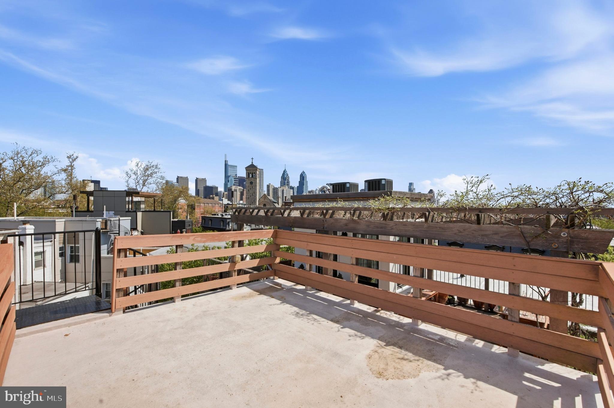 2405 Catharine Street Philadelphia, PA 19146 - Photo 35 of 49 Main Rooftop (View 2) - Before Virtual Staging