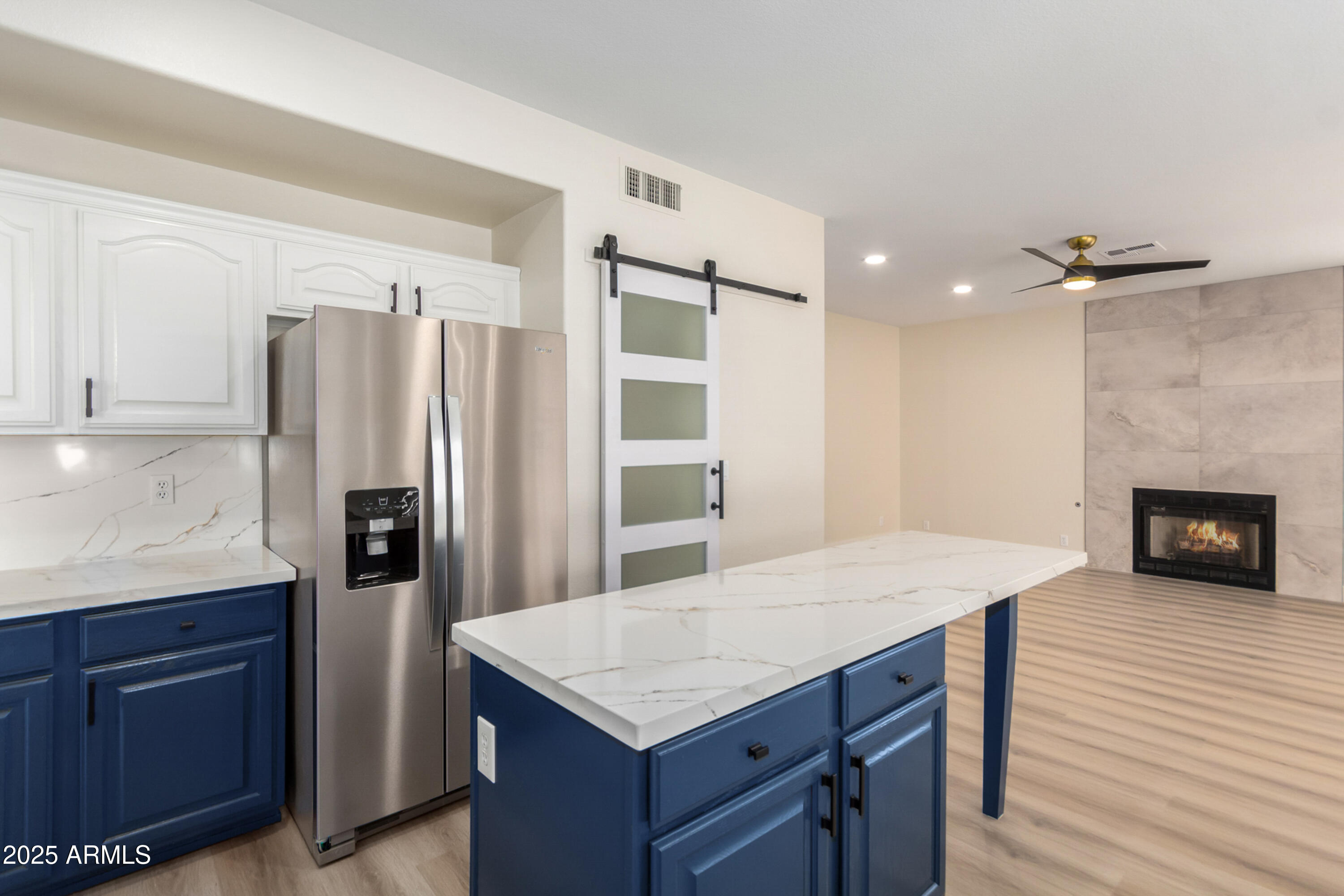 1630 South Lemon Mesa, AZ 85206 - Photo 4 of 55 a kitchen with a refrigerator and a sink