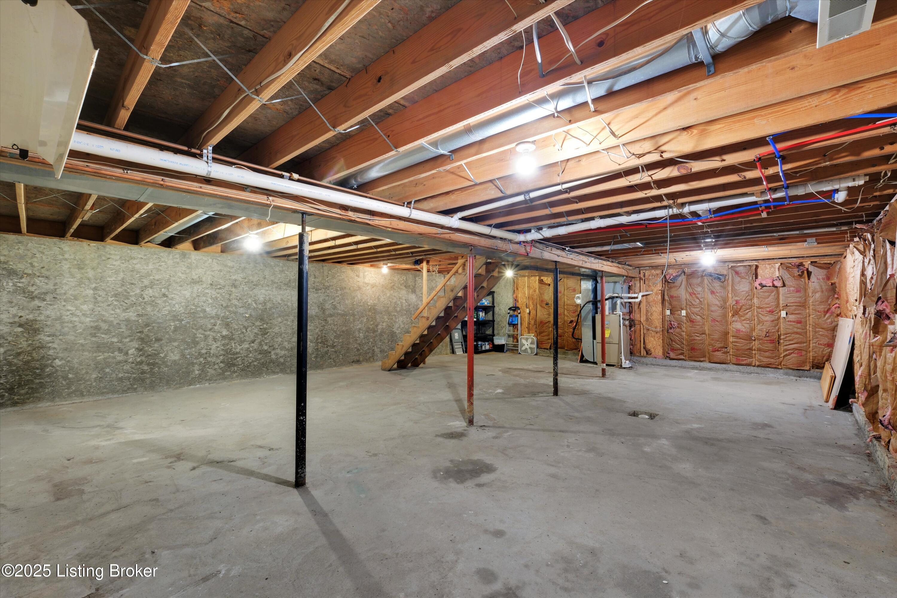 7700 Organ Creek Road Pendleton, KY 40055 - Photo 39 of 59 Unfinished basement