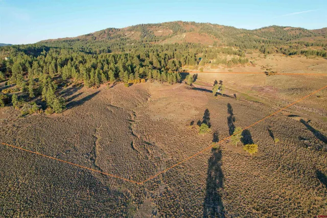 a view of mountain view with lots of trees
