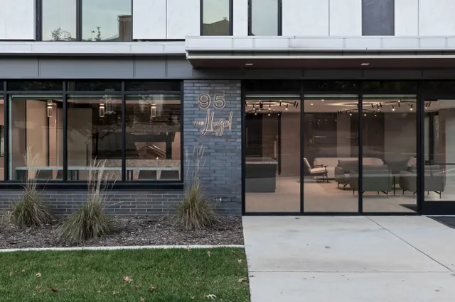 a backyard of a house with barbeque oven and floor to counter top
