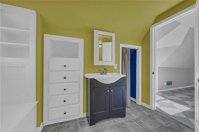 a view of a swimming pool with an outdoor space and seating area