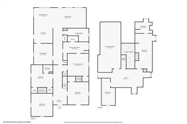 $599,999 | 5921 Bostwick Road, Bishop, GA 30621