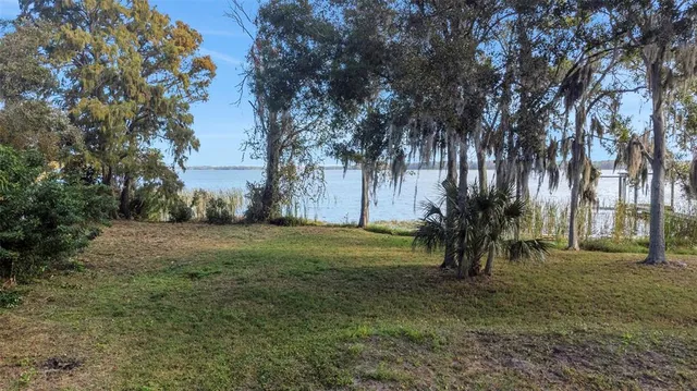 a view of a backyard of a building