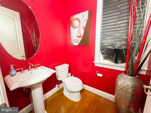 an empty room with a natural light