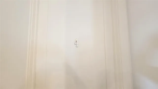 a close up view of a mirror