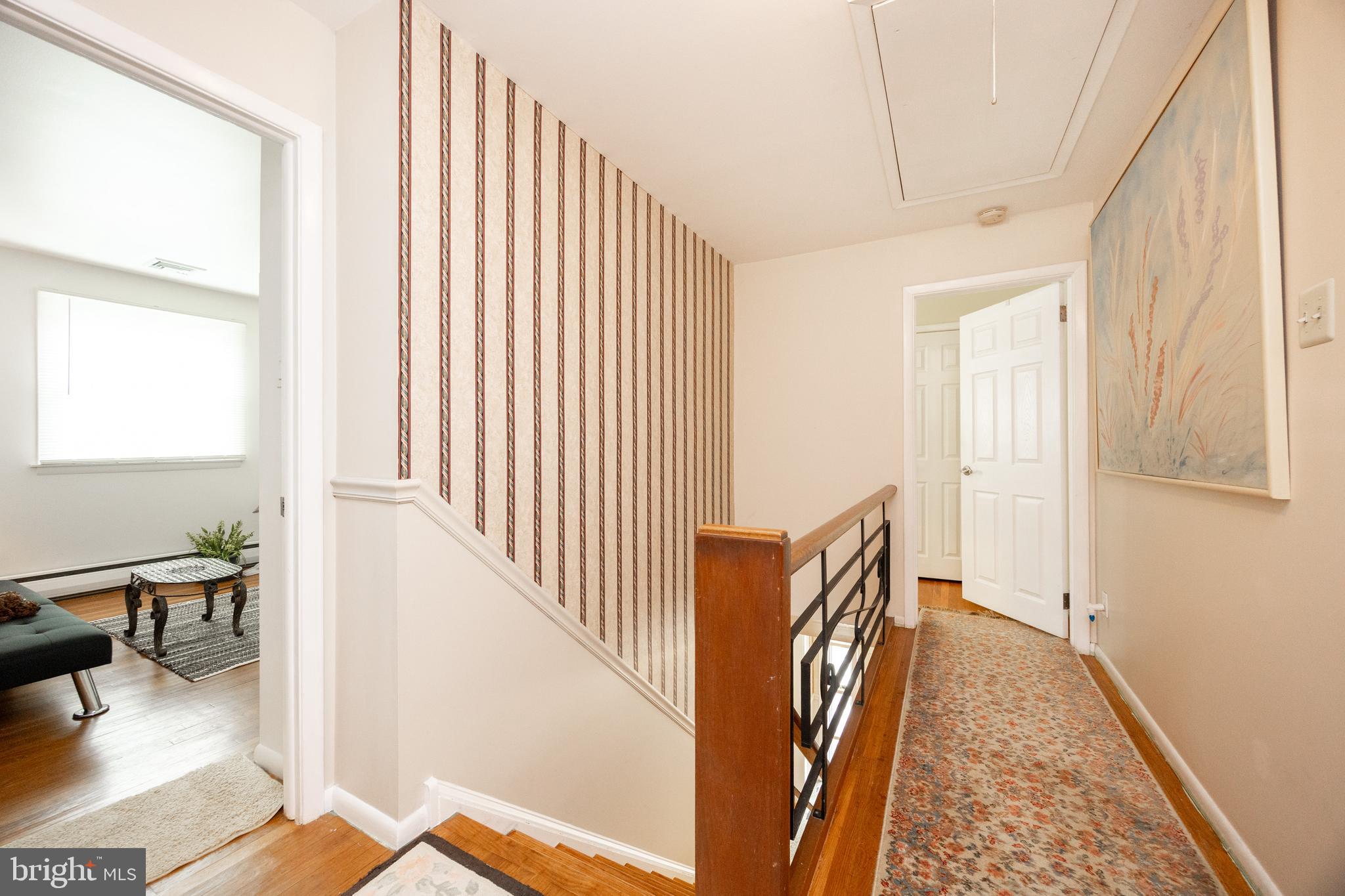 2613 Caranel Road Broomall, PA 19008 - Photo 29 of 49 a view of a hallway with furniture and stairs