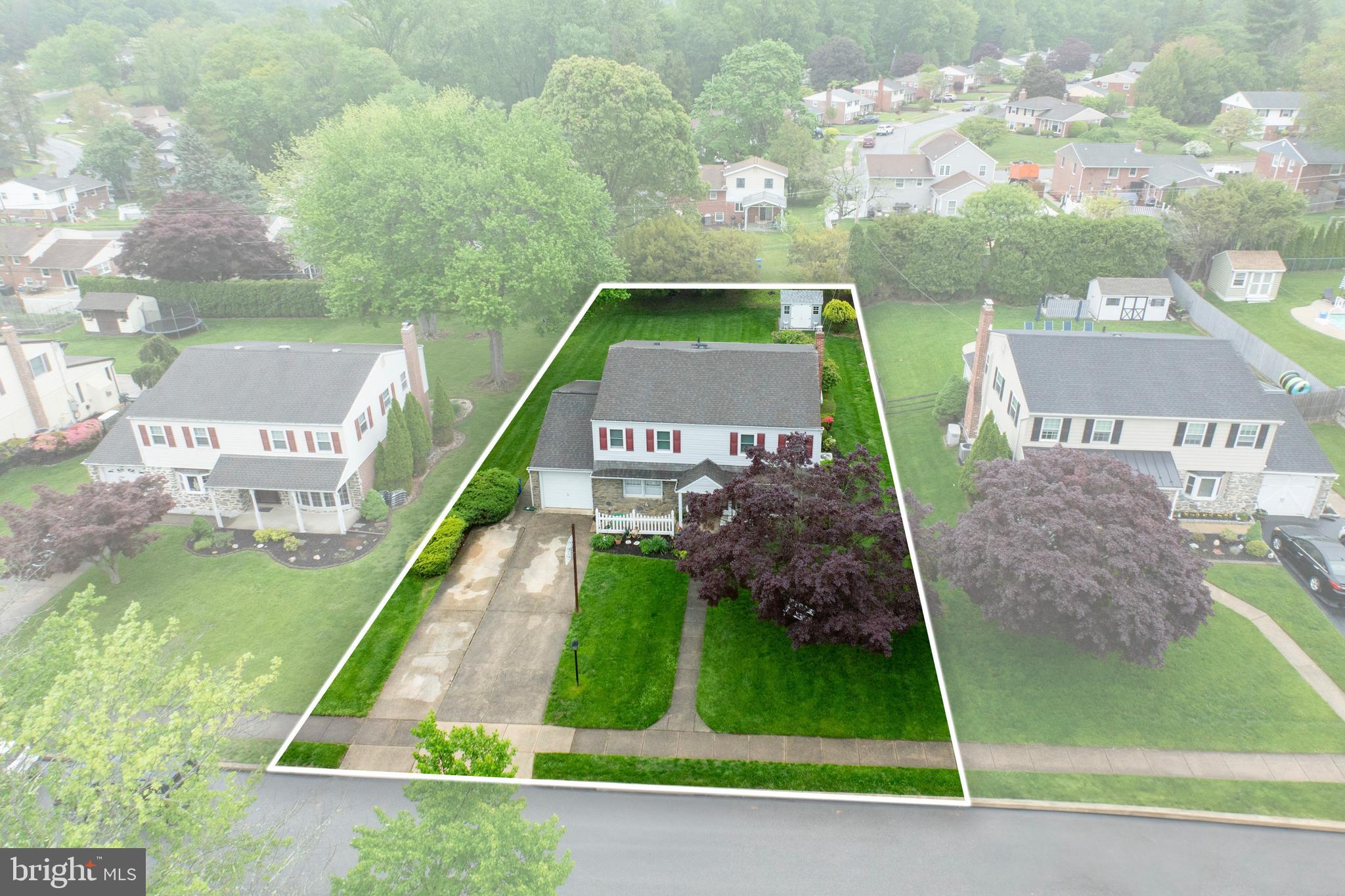 2613 Caranel Road Broomall, PA 19008 - Photo 39 of 49 an aerial view of a house