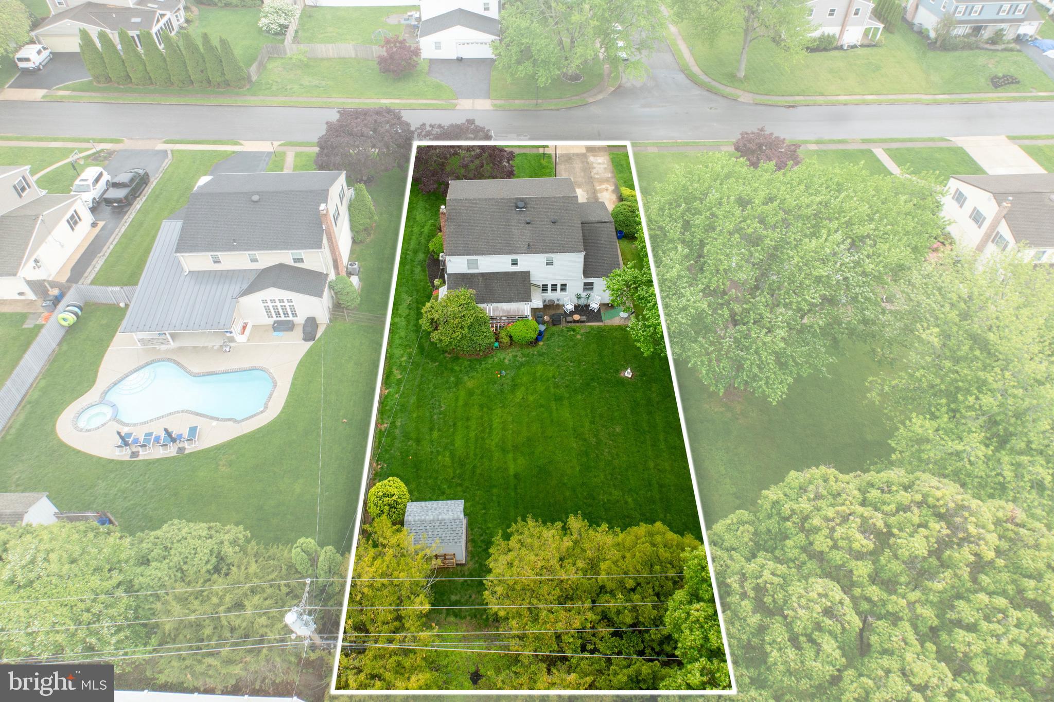 2613 Caranel Road Broomall, PA 19008 - Photo 43 of 49 an aerial view of a residential houses with outdoor space