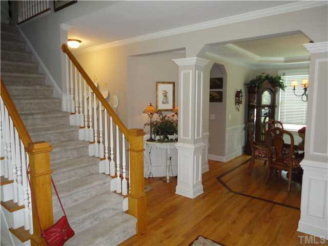 2 Rosemeade Place Durham, NC 27712 - Photo 4 of 20 a view of entryway and hall with wooden floor