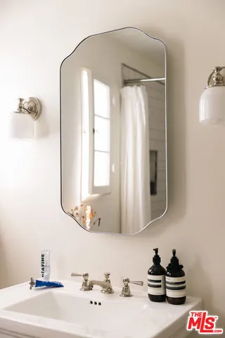 a close view of sink and window