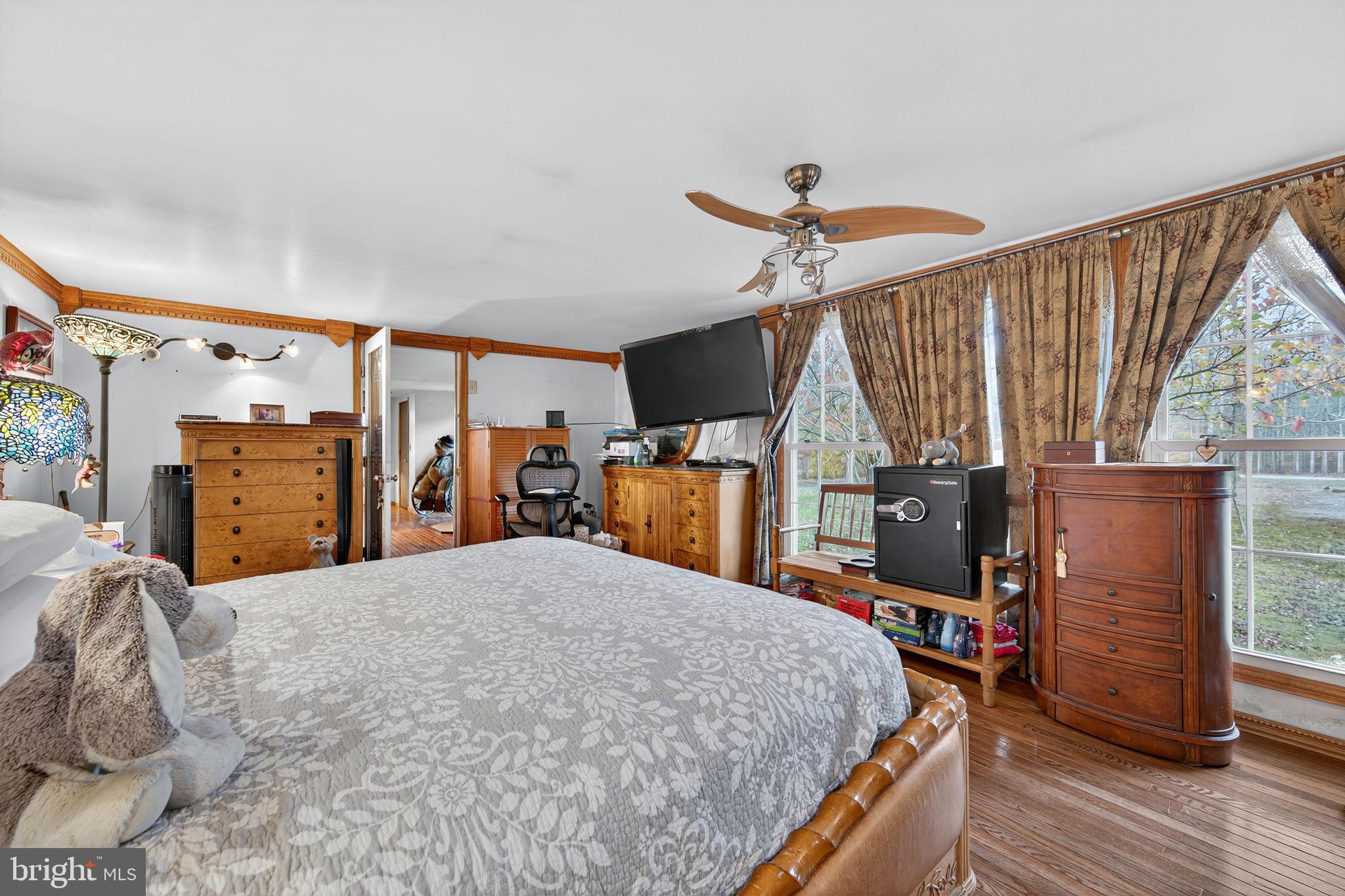 3337 Downs Chapel Road Clayton, DE 19938 - Photo 16 of 54 a bed room with a bed and a mirror