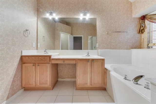 a bathroom with a sink and a bathtub