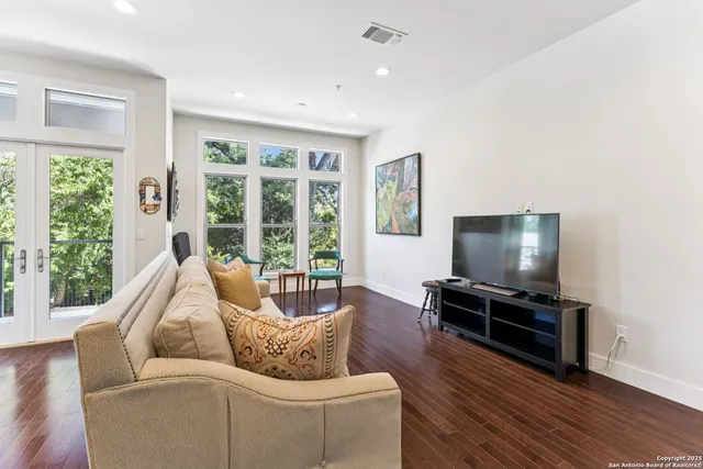 a room with furniture and a window