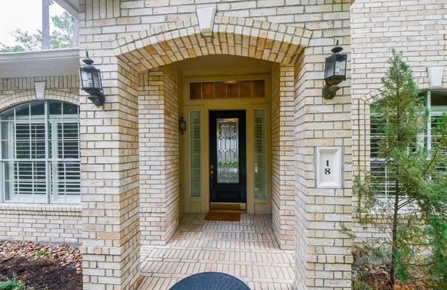 a front view of a building