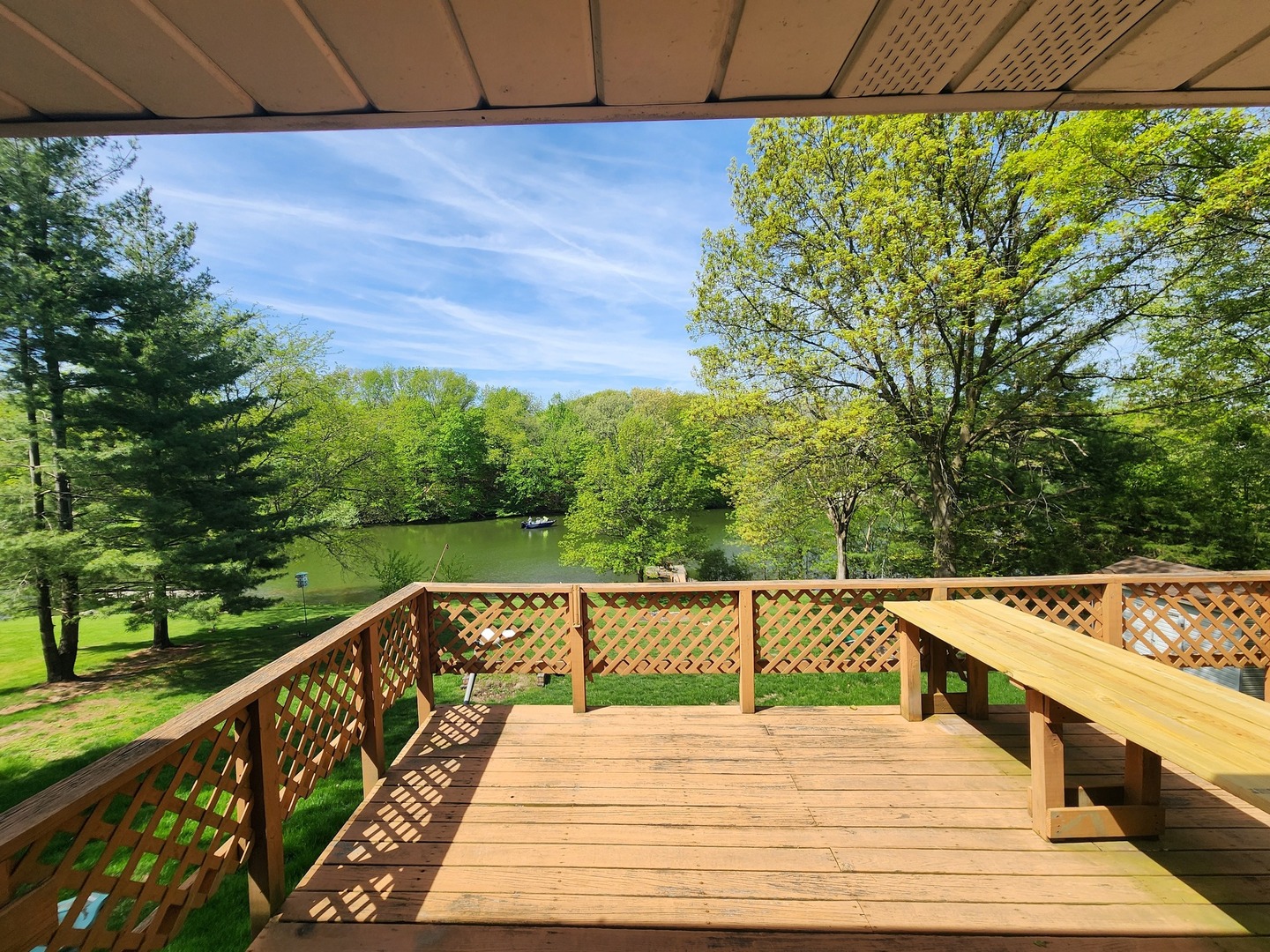 871 Buffalo Run Danvers, IL 61732 - Photo 2 of 8 a view of a balcony with yard