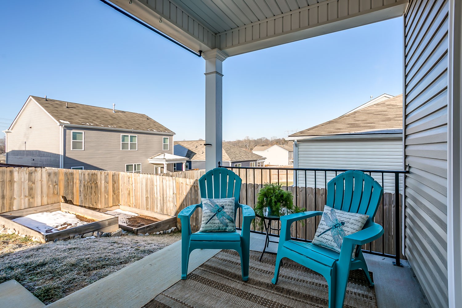 767 Prominence Road Columbia, TN 38401 - Photo 32 of 38 a view of balcony with wooden floor and outdoor seating