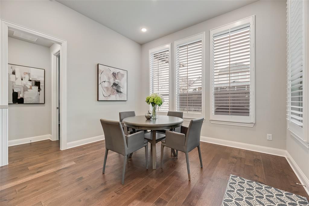 2425 Eclipse Place Celina, TX 75009 - Photo 13 of 40 a view of a dining room with furniture window and wooden floor