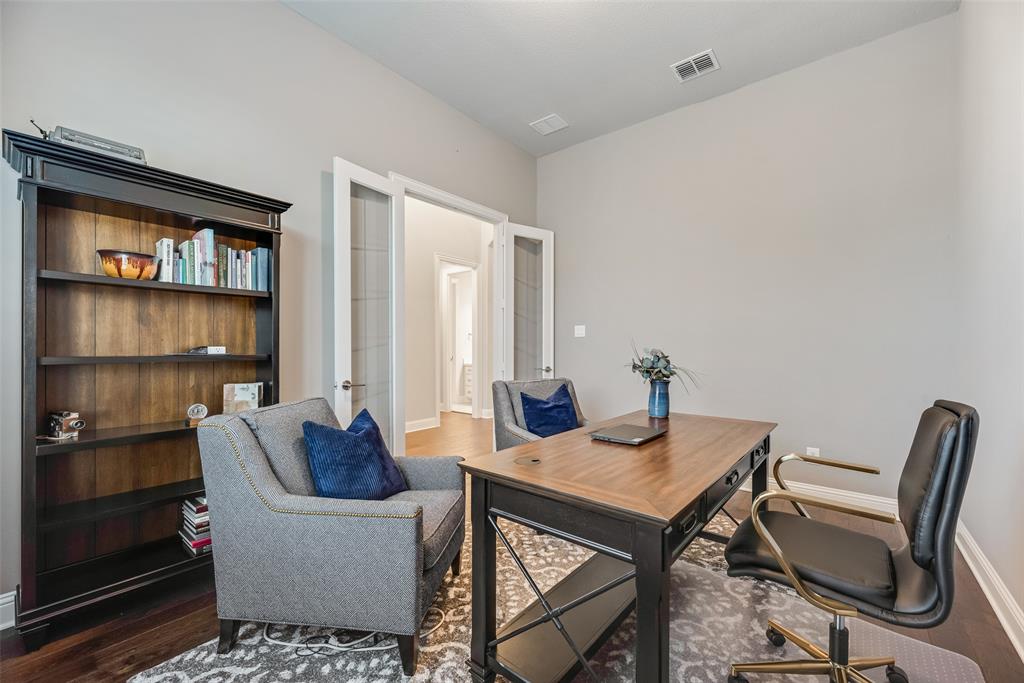 2425 Eclipse Place Celina, TX 75009 - Photo 22 of 40 a view of a workspace with furniture and a window