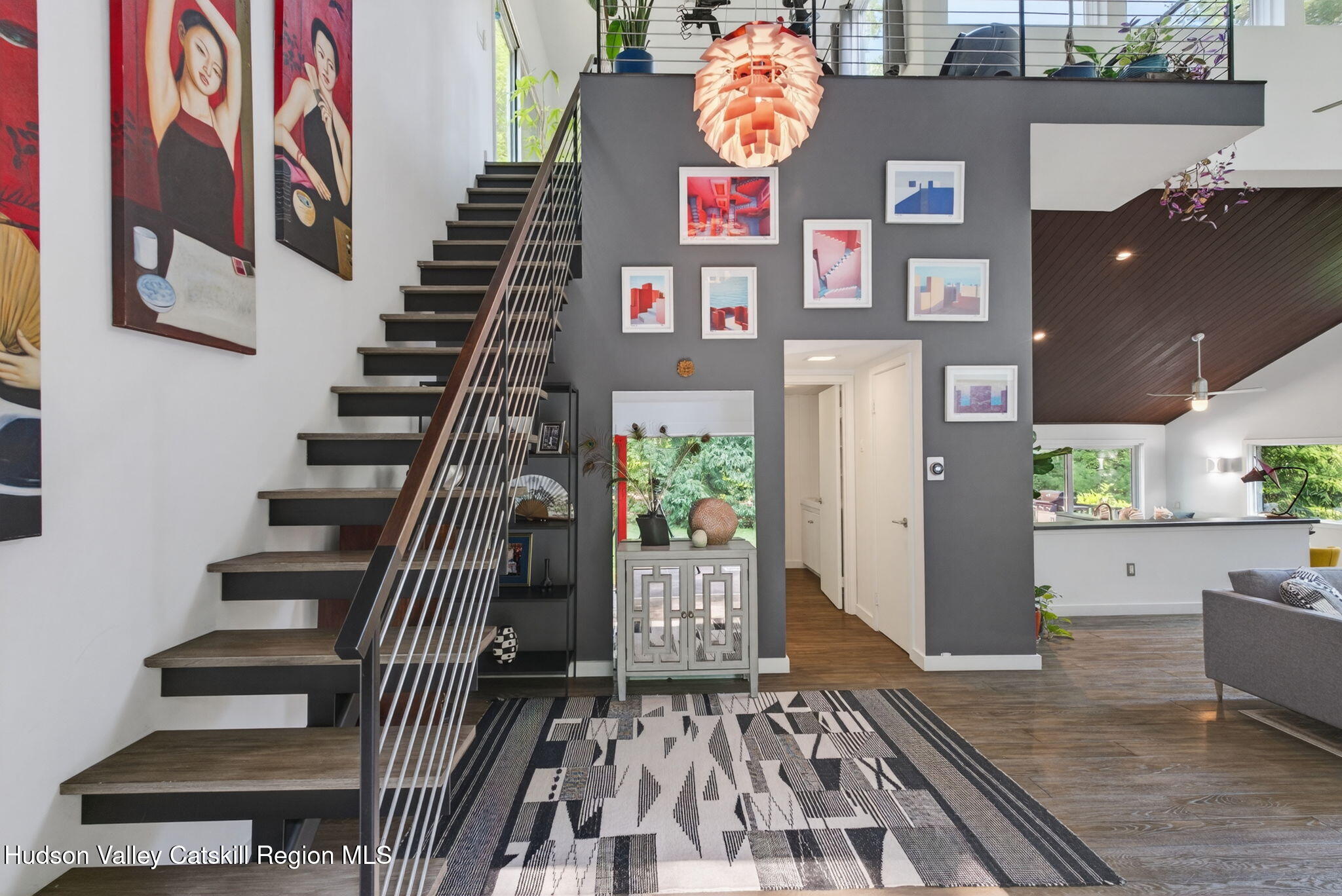 69 Irondale Road Phoenicia, NY 12464 - Photo 4 of 30 a view of entryway and hall with wooden floor