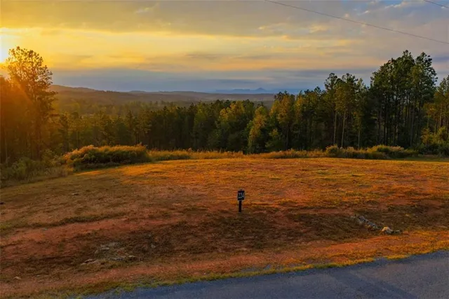 a view of outdoor space with mountain view