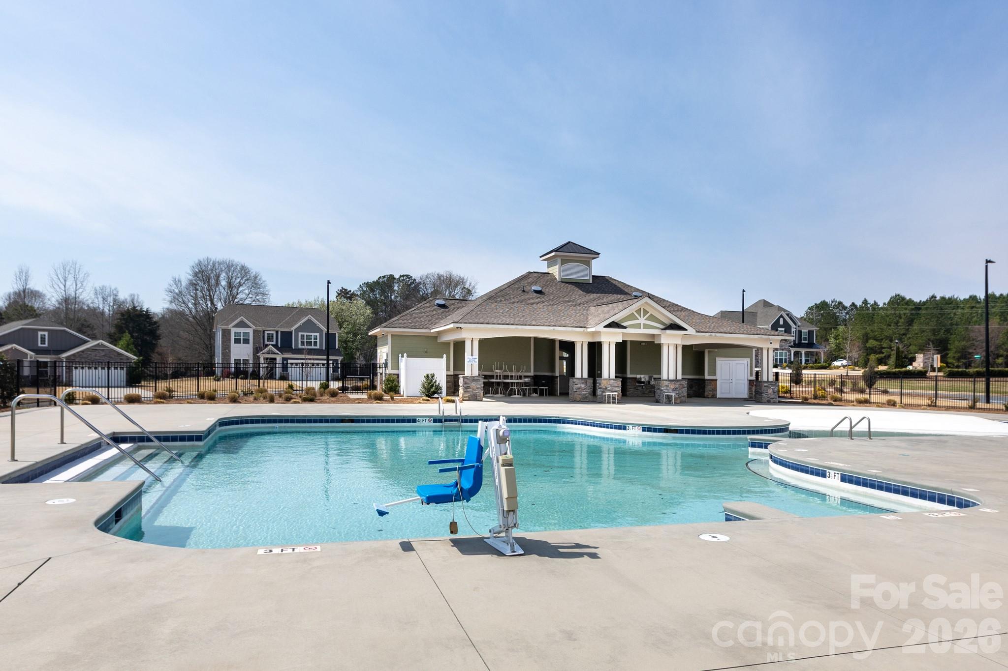 5415 Haystack Avenue Indian Land, SC 29707 - Photo 41 of 44 a front view of a house with swimming pool having outdoor seating