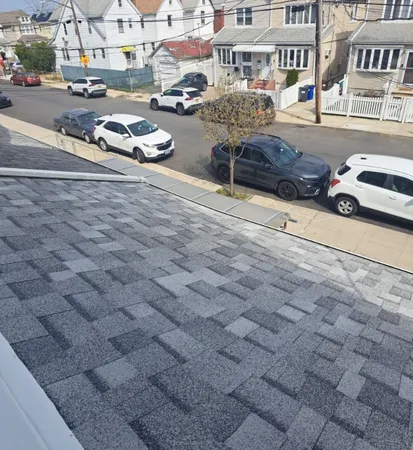 a car parked on the side of a street