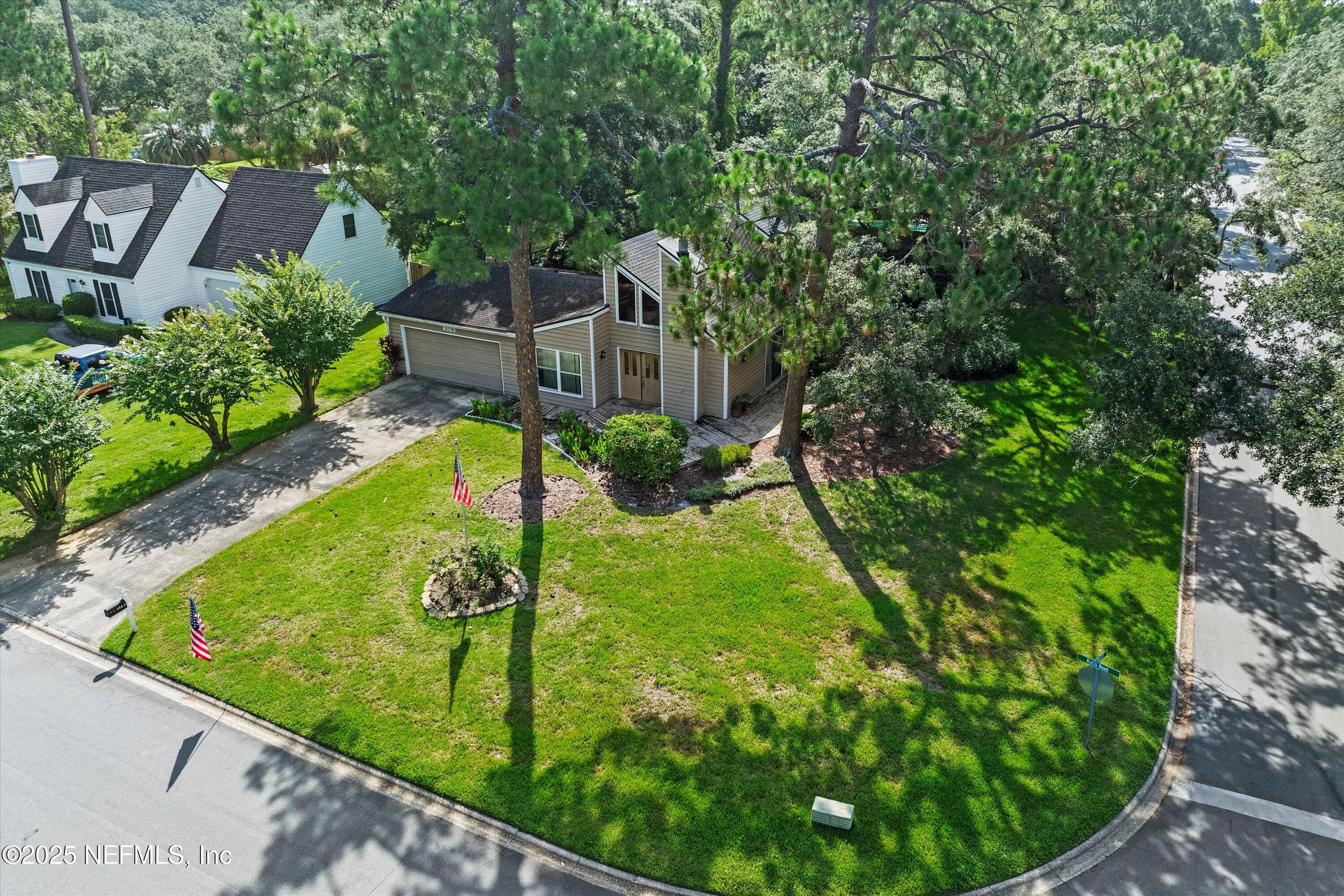 1083 Kings Road Neptune Beach, FL 32266 - Photo 2 of 22 Corner lot aerial shot