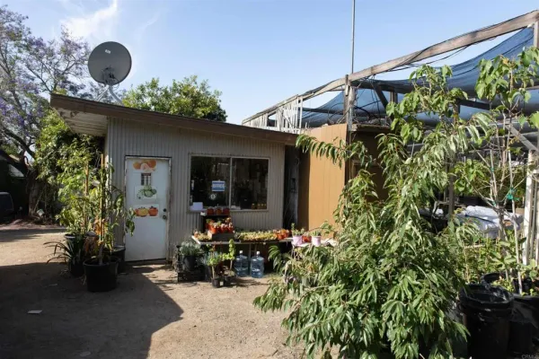 a view of a house with a patio