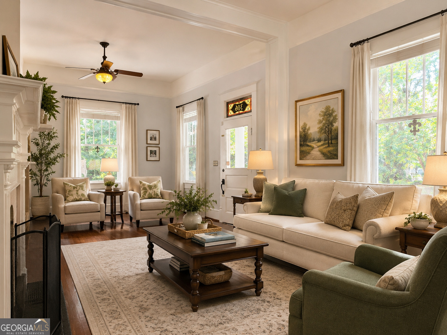 316 West Church Street Fort Valley, GA 31030 - Photo 7 of 28 a living room with furniture and a large window