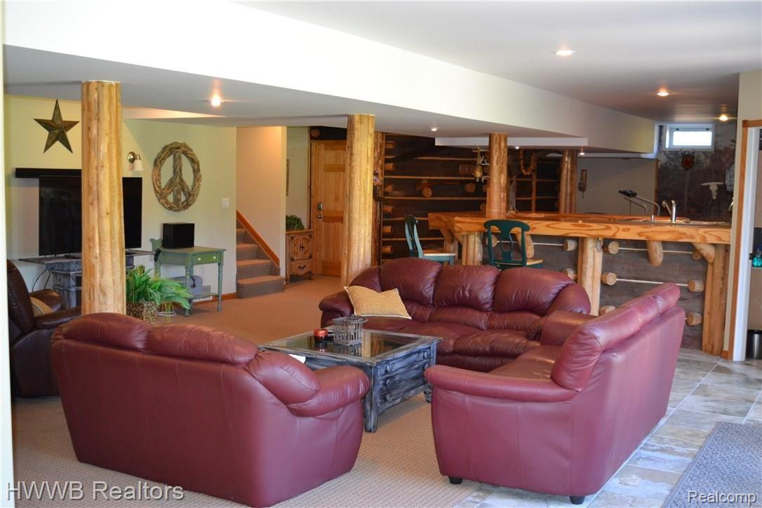 2633 South Lake Pleasant Road Dryden, MI 48428 - Photo 33 of 59 Finished Walkout Basement