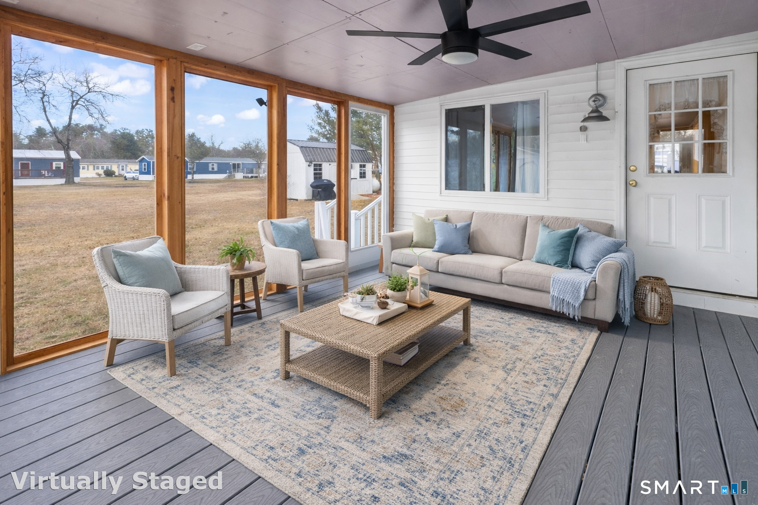 67 Breezy Lane Thompson, CT 06262 - Photo 23 of 30 a living room with furniture and a large window