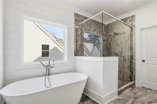 a front view of a house with a chandelier