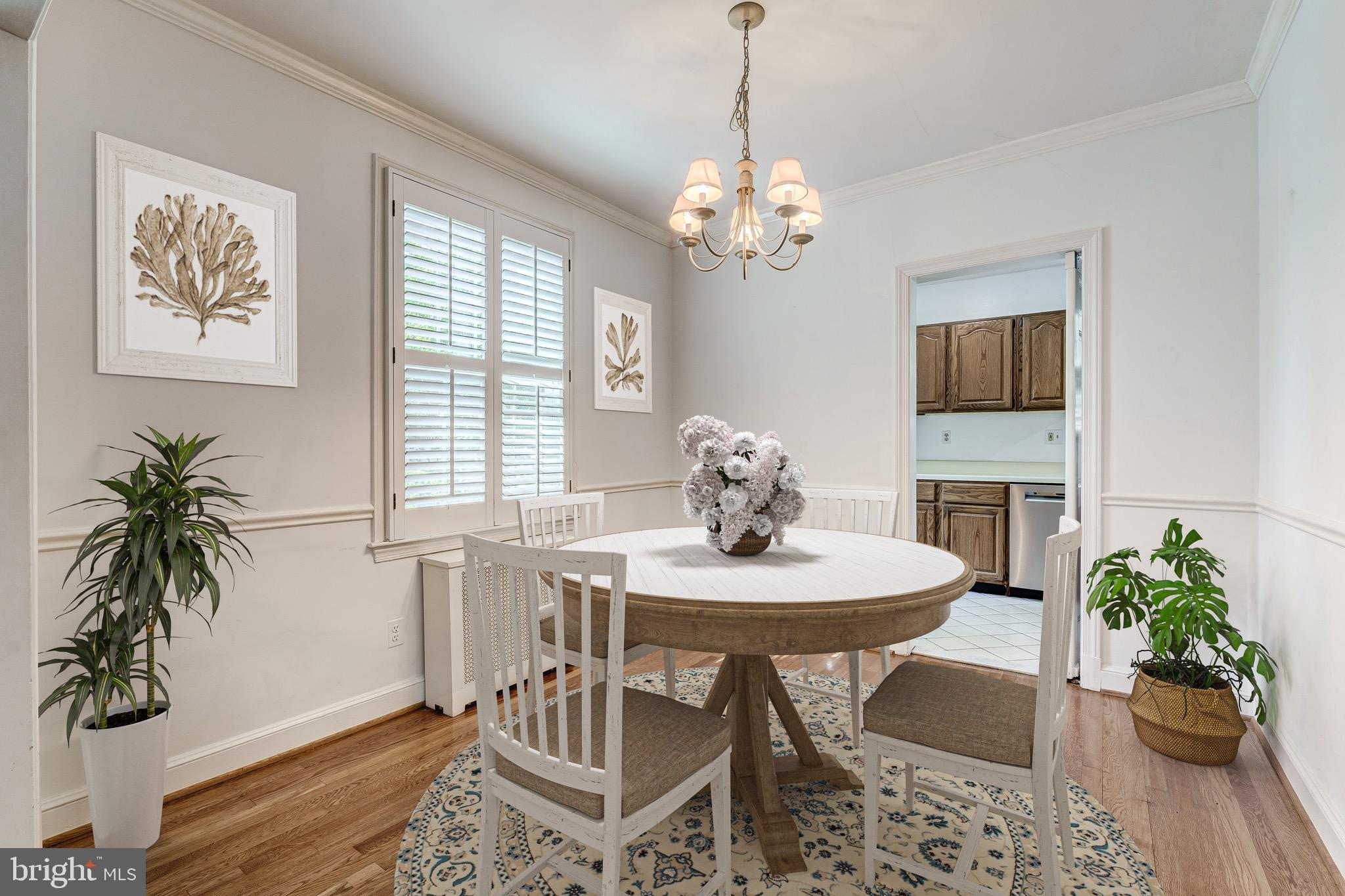 4708 Reservoir Road Northwest Washington, DC 20007 - Photo 55 of 88 Staged Dining room