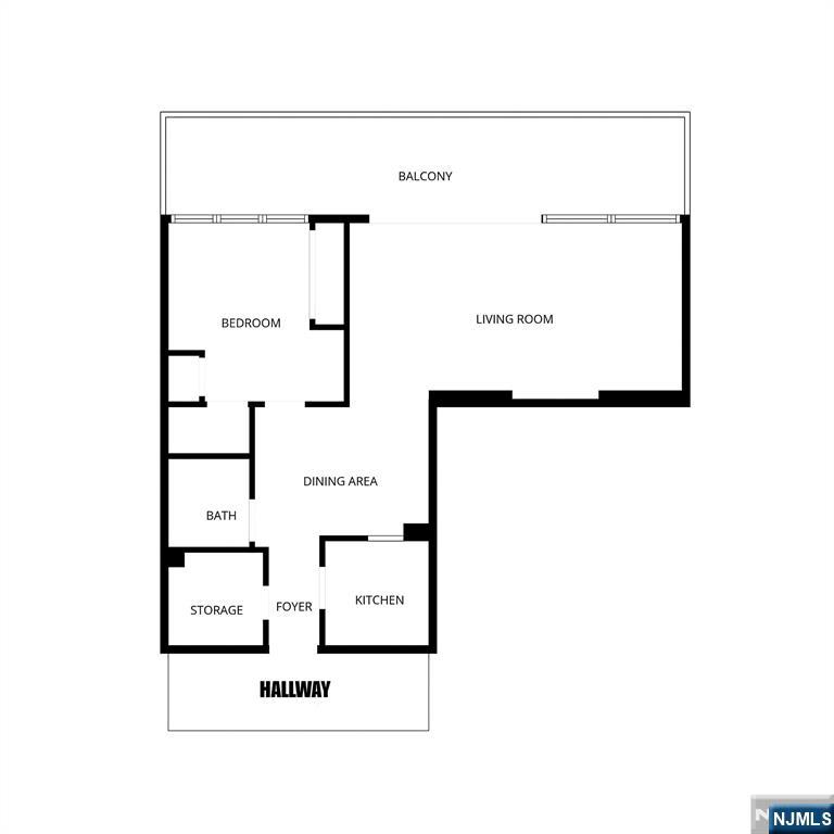 277 Prospect Avenue, Unit 11H Hackensack, NJ 07601 - Photo 22 of 23 a picture of a floor plan