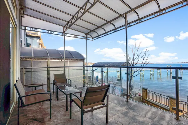 a outdoor space with lots of chairs