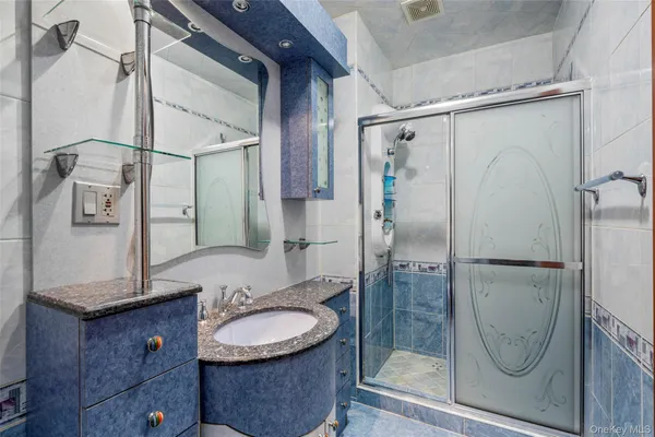 a view of outdoor space with wooden floor and city view