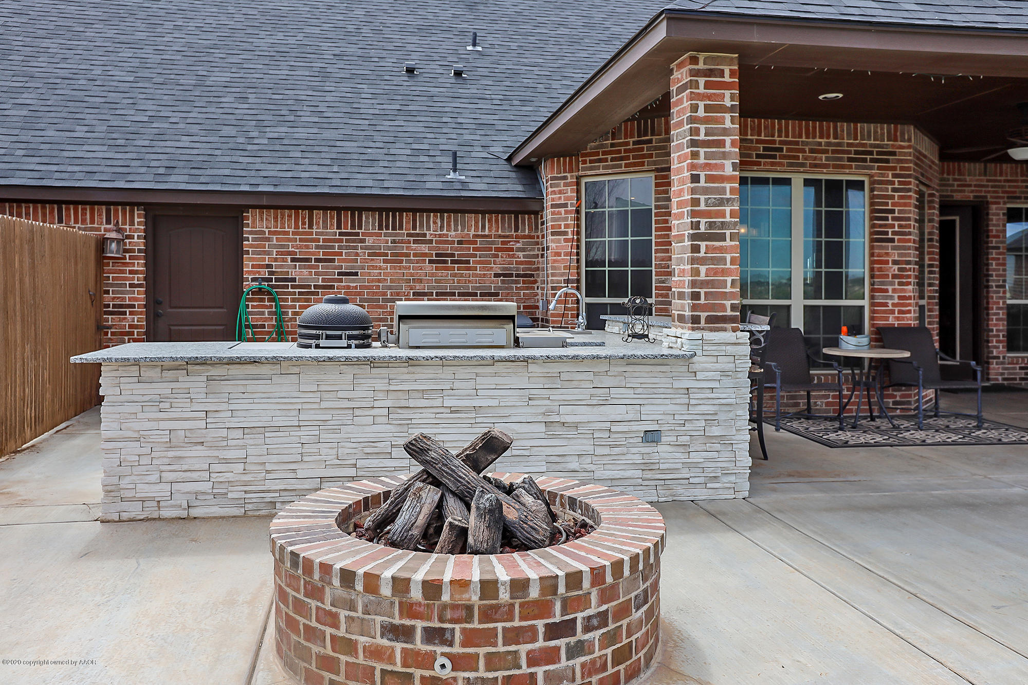 20011 Chaparral Road Canyon, TX 79015 - Photo 44 of 52 Backyard Kitchen & Firepit