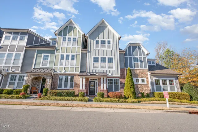 front view of a brick house