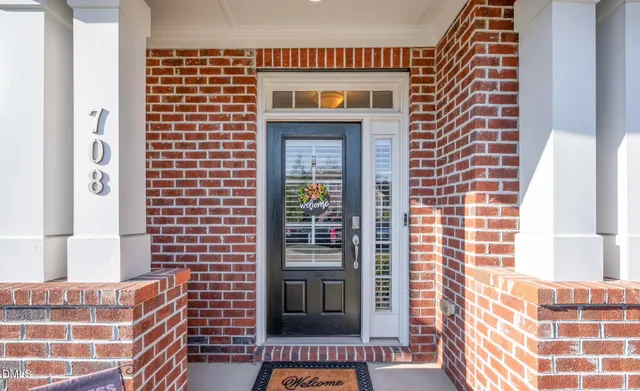 a view of front door of house