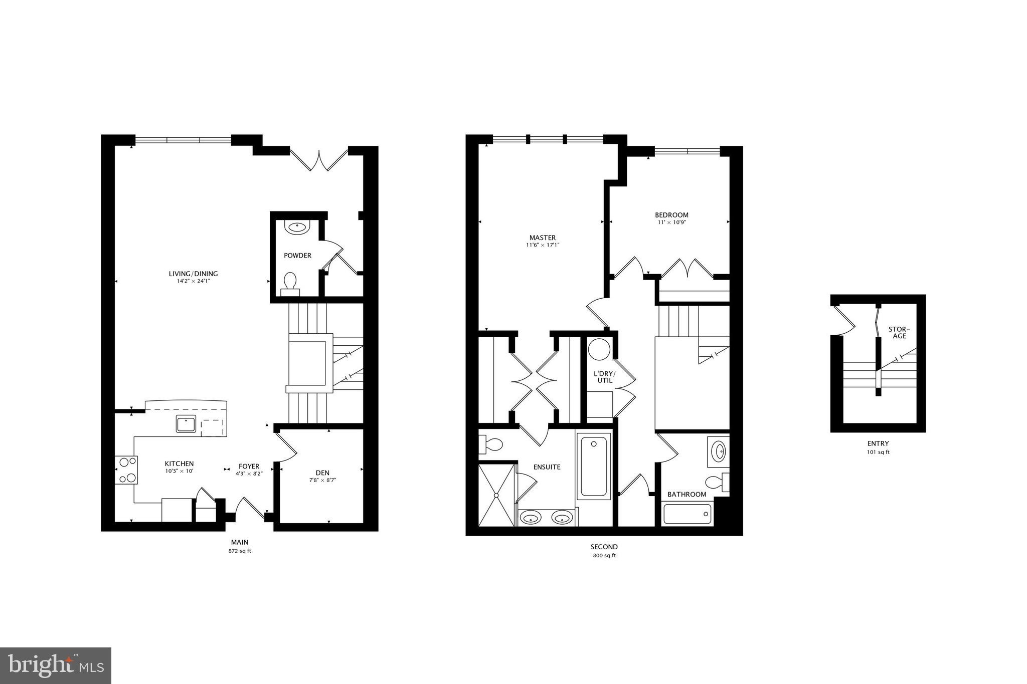 1418 North Rhodes Street, Unit B120 Arlington, VA 22209 - Photo 23 of 23 UNIT FLOOR PLAN