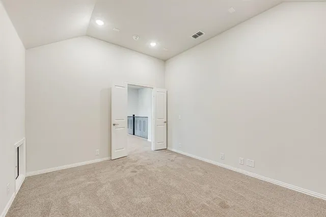 a view of an empty room