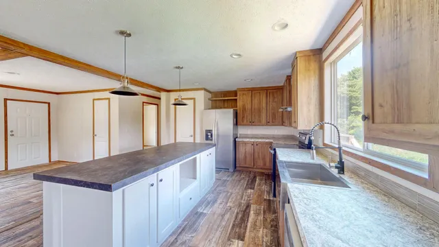 a very nice looking room with a large window