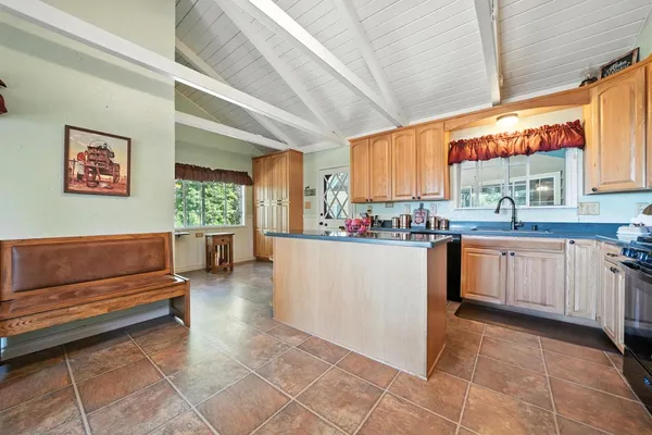 a view of a outdoor seating area with furniture